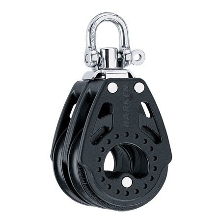 Harken 75mm Carbo Block, 2-scheibig mit Wirbel